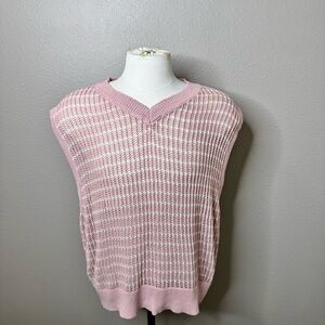 Urban Outfitters Pink Knit Sleeveless Shirt